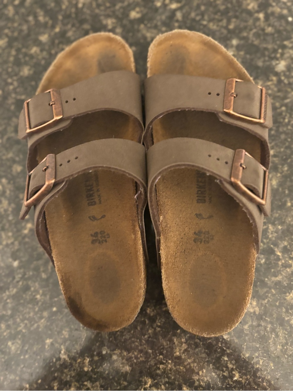 Birkenstock Kids Dark Brown Double Strap Sandals